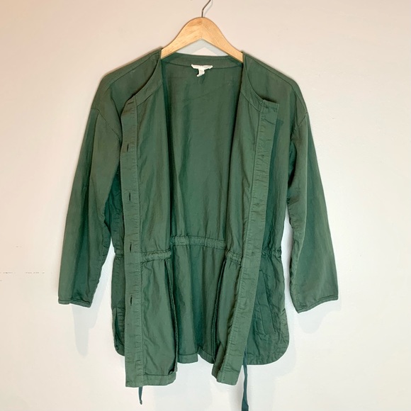 Eileen Fisher Nori Cotton Twill Shirttail Jacket - Picture 9 of 9